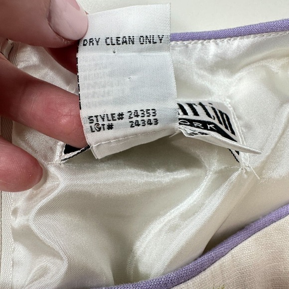 Sheri Martin New York Linen Blend Embroidered Floral Dress Women's Size 6 - Picture 11 of 11